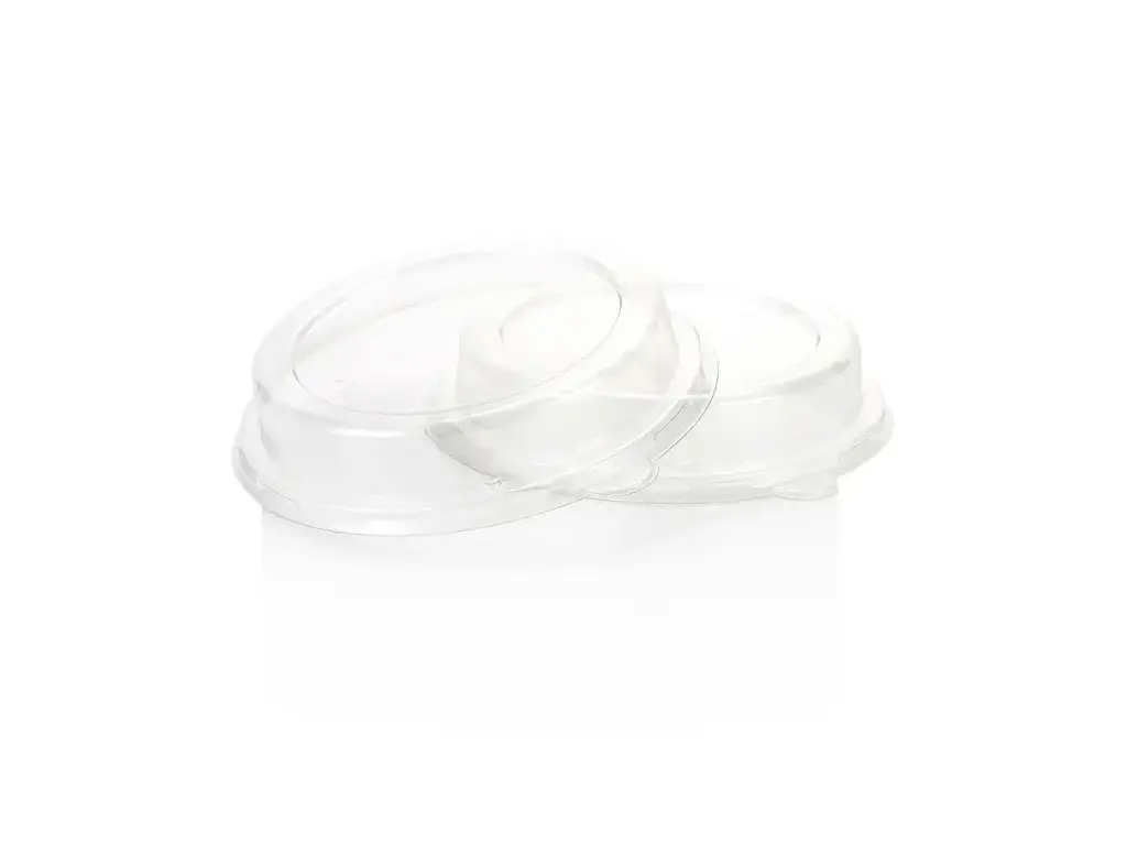 Top Hat Round PET Lid - fits Round Top Hat Bowl | 500ml | Clear | 50's 