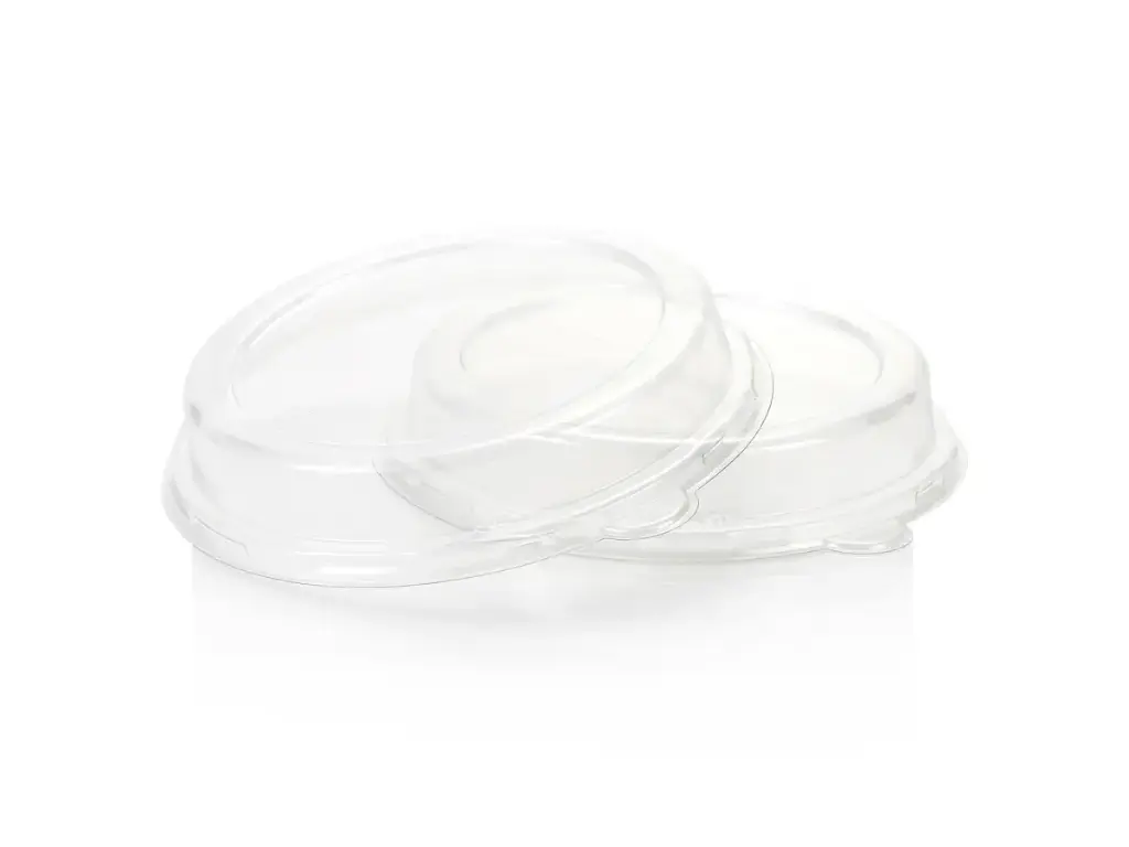 Top Hat Round PET Lid - fits Round Top Hat Bowl | 950ml | Clear | 50's 