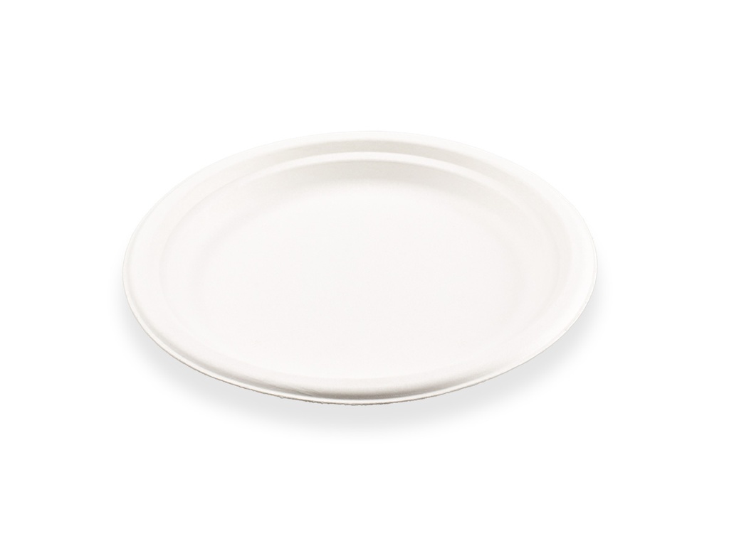 Round Plate - 22cm x 19cm (8.75') | Sugarcane | 50's - E