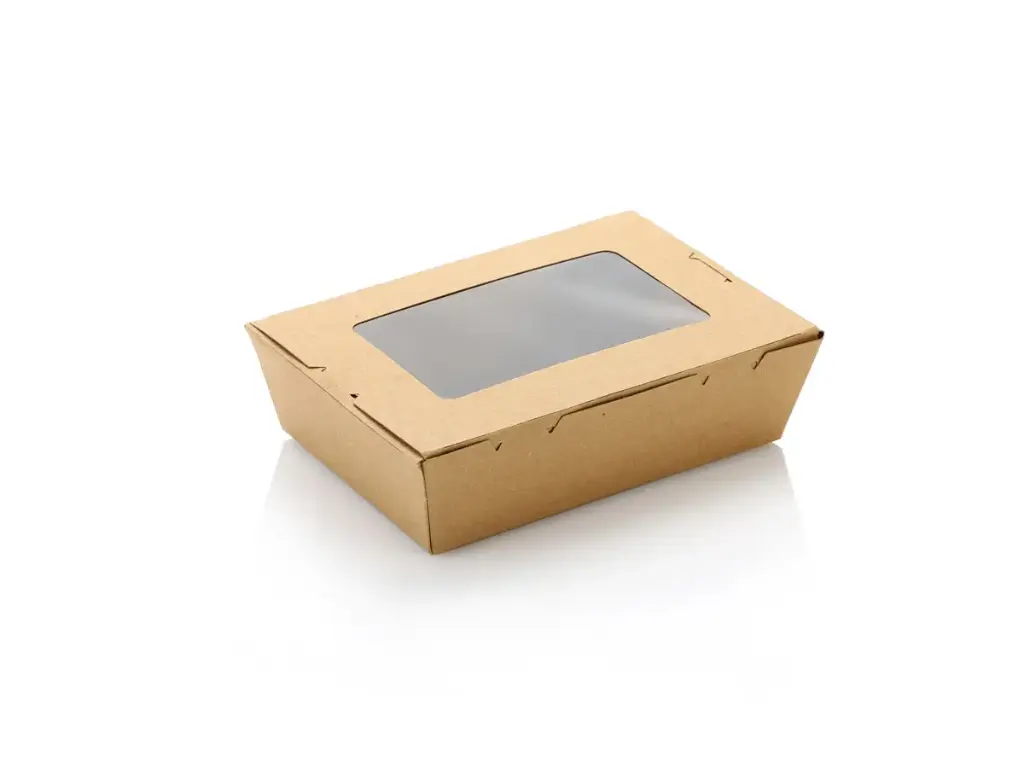 Paper Salad Box - with Window | #2 | Small | 50's 