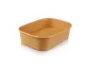 Rectangle Paper Salad Bowl - 500ml | Single Lining | 50’s