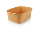 Rectangle Paper Salad Bowl - 750ml | Single Lining | 50’s - XJ