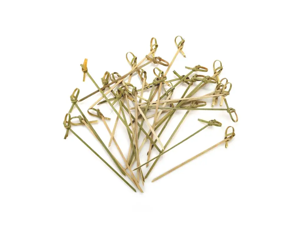 12cm Bamboo Skewer | Knotted | 100's 