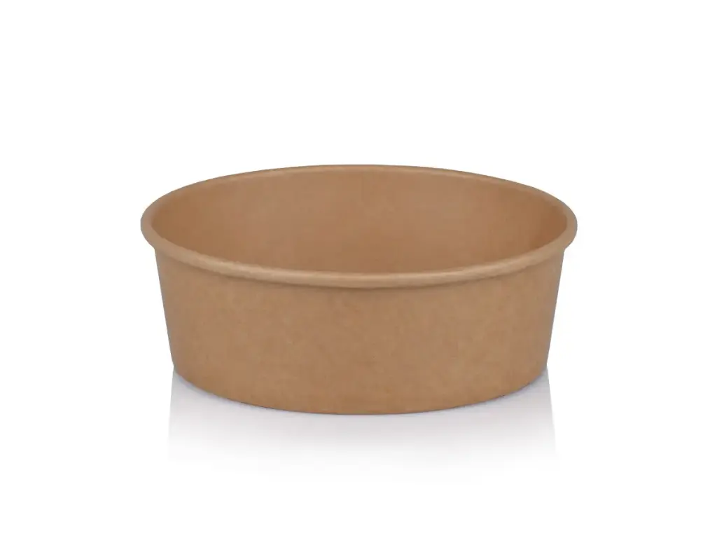 Round Paper Salad Bowl - 20oz (590ml) | Double Lining | FSC | 45’s - CCP
