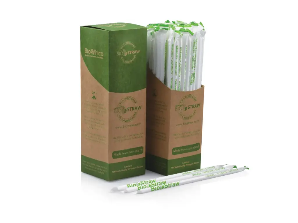 BioStraw™ 6mm - Wrapped PLA - Dispenser Box (100's) - AJ 