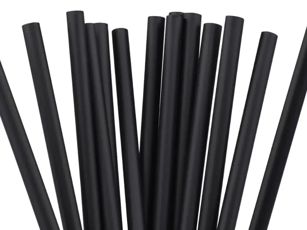 8mm BioStraw™ - Unwrapped | Black | PLA | 500's - AJ