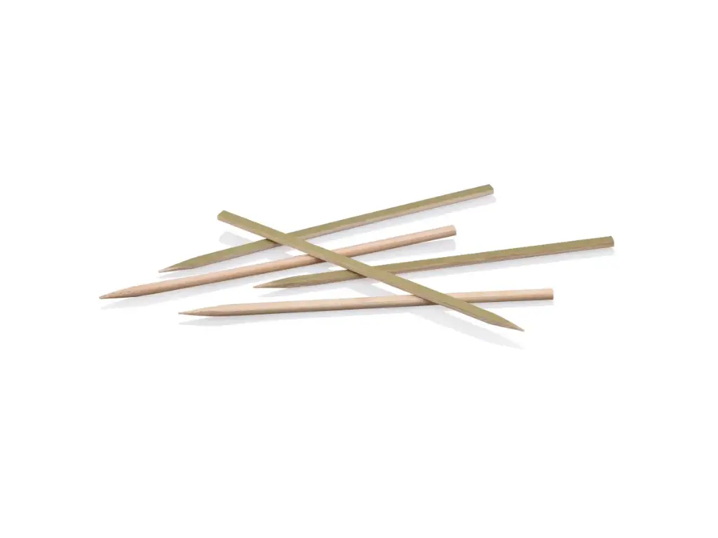 15cm Bamboo Skewer | Straight Flat | 100's