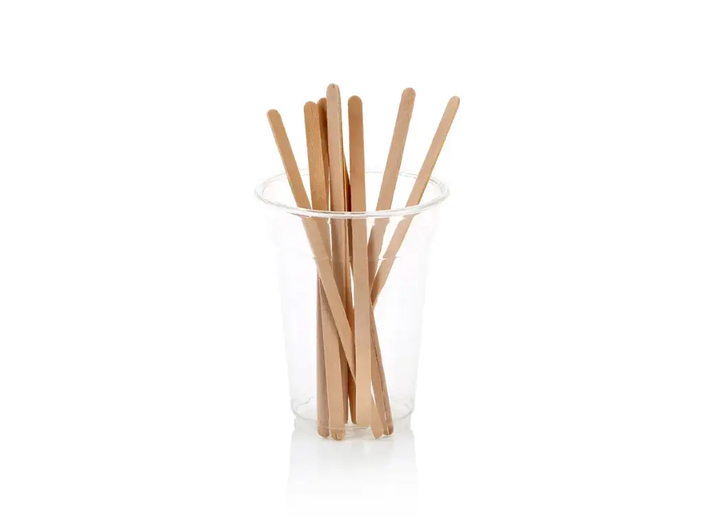 14cm Birchwood Stirrer | Unwrapped | Thick - 2mm|  1000's