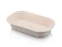 Meal Container: Sugarcane Oval - 850ml 1 Compartment