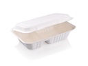 1L - 2 Compartment Lunch Box | Sugarcane | Rectangle | 50's