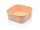 Square Paper Salad Bowl - 1000ml | Single Lining | FSC | 50’s - XJ