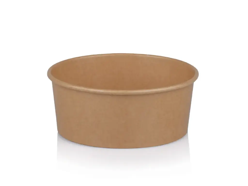 Round Paper Salad Bowl - 26oz (768ml) | Double Lining | FSC | 60’s - XJ