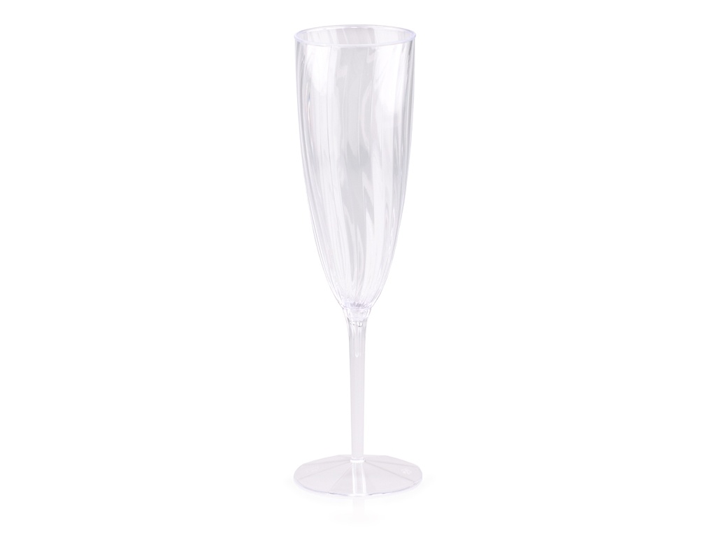 Champagne Glass Flute 180ml (One Piece) (8's) - Crystal