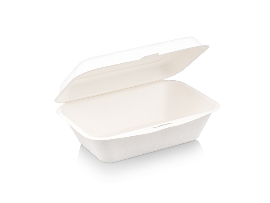 600ml Snack Box - Rectangular | Medium | Sugarcane | 50's - E
