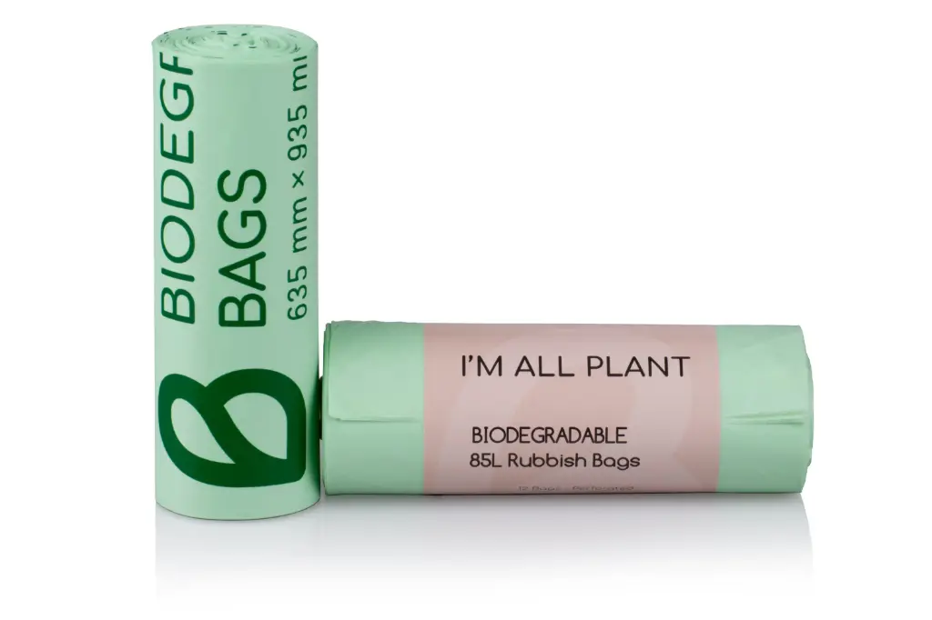 Biodegradable Rubbish Bags | Large | 85L | 12's | AJ  