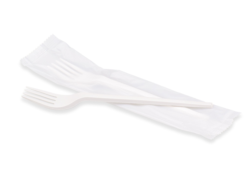 16cm CPLA Cutlery | Fork | Wrapped | 50's - AJ 