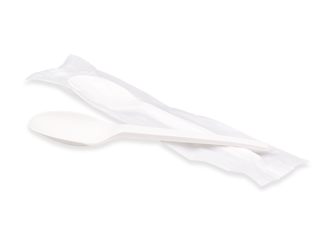 16cm CPLA Cutlery | Spoon | Wrapped | 50's - AJ 