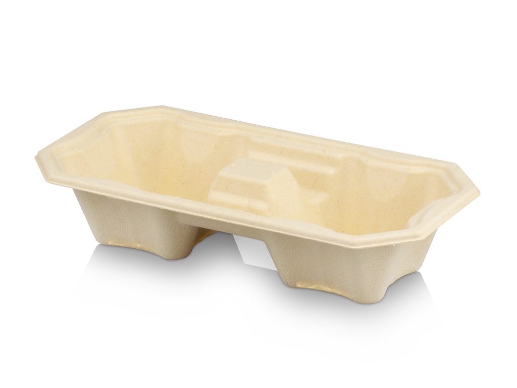 Carry Tray - Bamboo Pulp | 2 Cup | 180's 