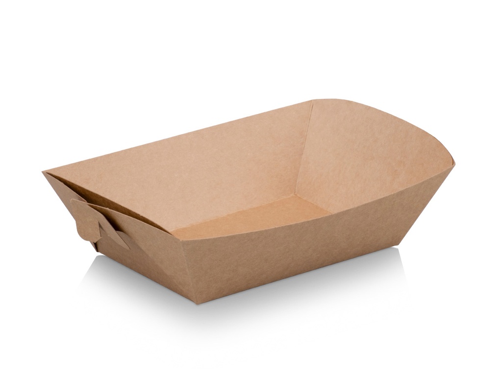 Flat Packed Bio Tray #5 | Kraft Paper | 100's - CCP 