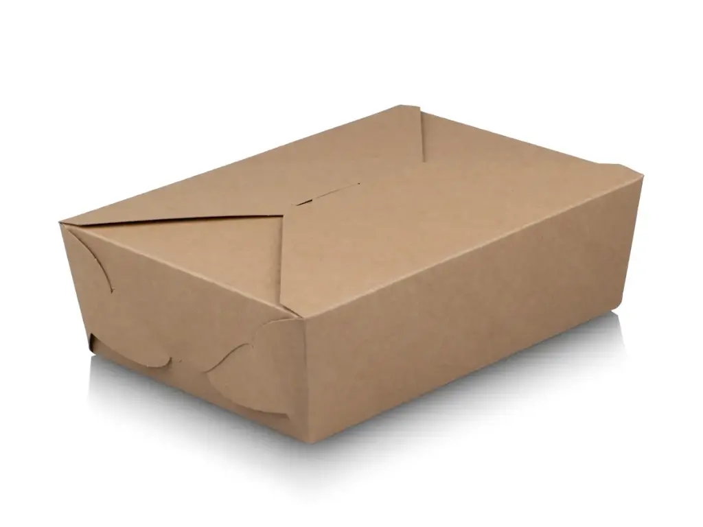 Flat Packed Bio Lunch Box #3 | Kraft Paper | 100’s - CCP
