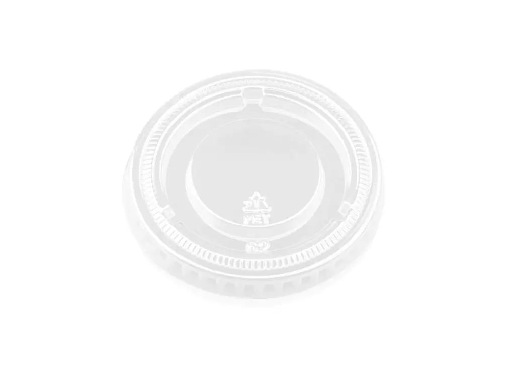 Multi-fit PET Lid - fits Portion cups | 29ml - 75ml | Clear | 68mm | 100's 