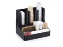 Barista Accessory Organizer: Cup, Lid & Condiment Combo KIT (6 Compartments) (B4003 & B4004) 