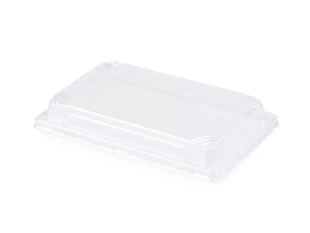 Sushi Tray Lid - fits Medium Sugarcane Sushi Tray | PET | 50's