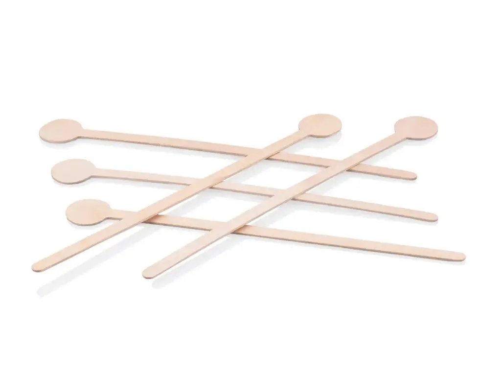 18cm Birchwood Cocktail Stirrer | Unwrapped | 1000's