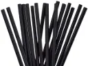 4mm Cocktail Straws | Black | Plastic | 500's