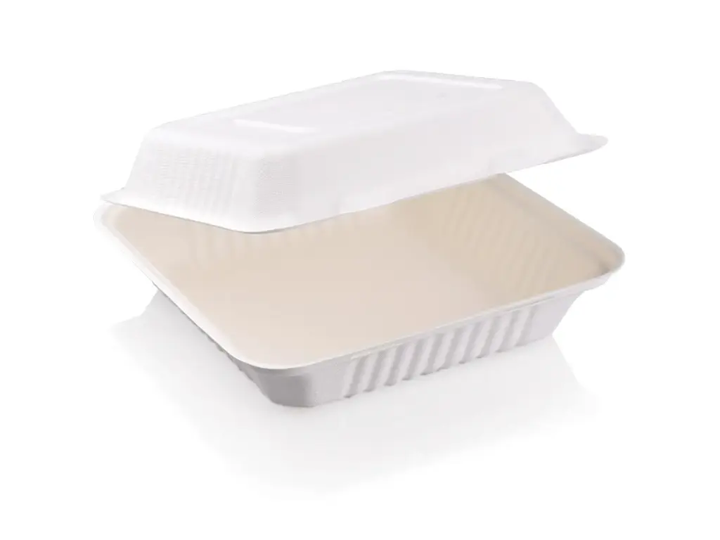 1.2L - 1 Compartment Lunch Box | Sugarcane | Square | 50's