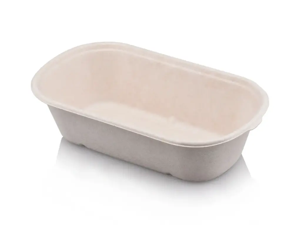 1L Oval Meal Container | Sugarcane | 1 Compartment | 50's 