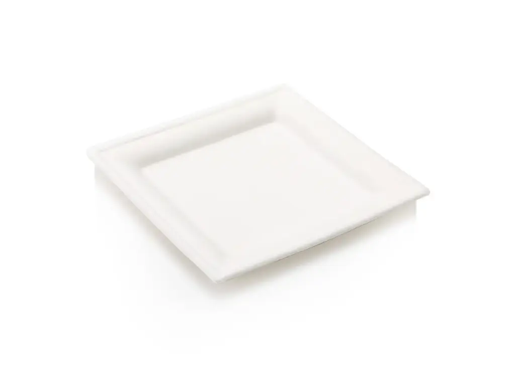 Square Plate - 16cm | Sugarcane | 50's (GF)