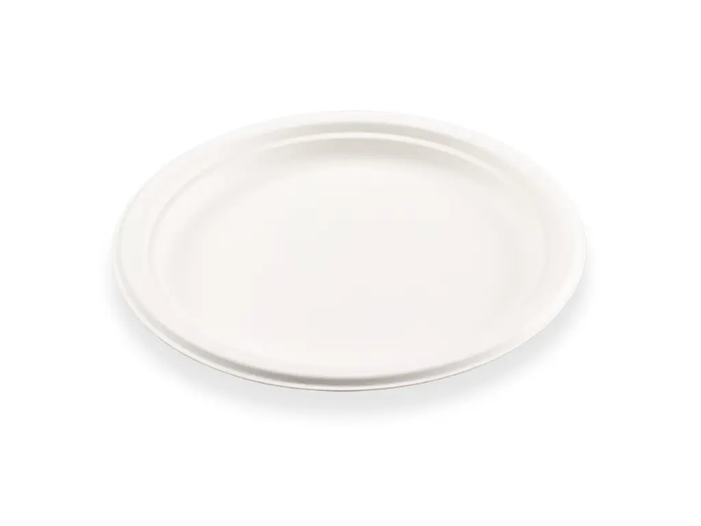 Round Plate - 23cm x 20.6cm (9') | Sugarcane | Catering | 50's - E