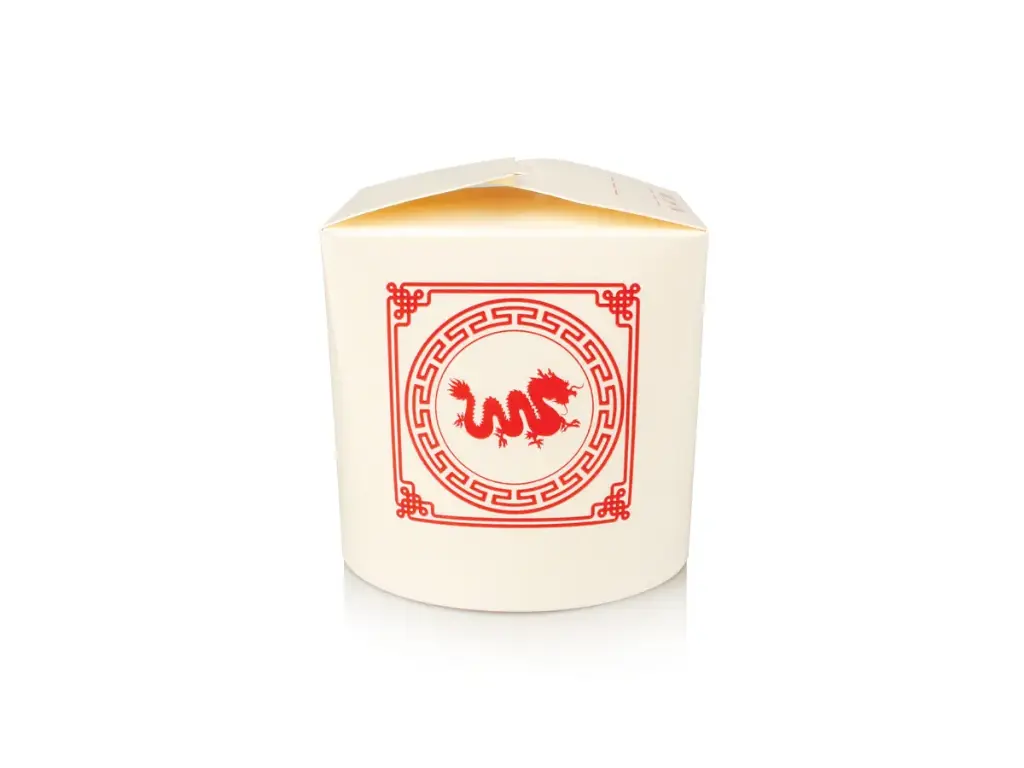 Noodle Box - Round Base -750ml (Printed)