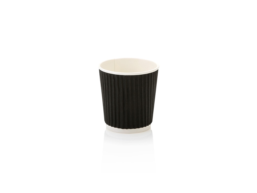 100ml Espresso Vertical Ripple Paper Cup | LDPE | FSC | 25's