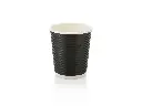 250ml Horizontal Ripple Paper Cup | LDPE | FSC | 25's (500's)