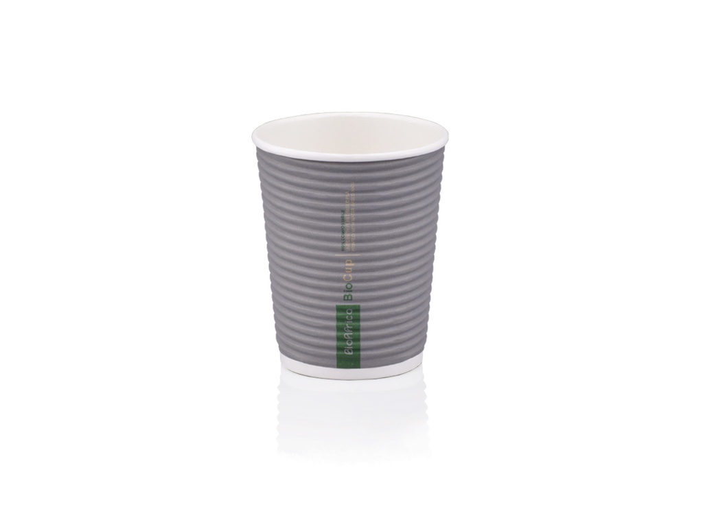 250ml Horizontal Ripple Paper BioCup | PLA | FSC | 25's 