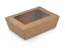 Paper Salad Box - with Window | 2100ml | 50's - HJ