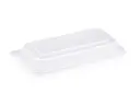 Deli Tray: Sugarcane Snack PET Lid (Rectangle) - 23cm x 12cm