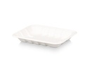 Deli Tray - 18cm x 13.5cm | Sugarcane | Ribbed - Small | 50's  - E034