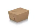 Flat Packed Bio Lunch Box #1 | Kraft Paper | 100’s - CCP