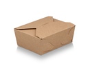 Flat Packed Bio Lunch Box #8 | Kraft Paper | 100's - CCP
