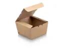Flat Packed Bio Burger Box | Kraft Paper | 100’s - CC 