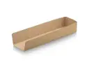 Flat Packed Paper Bio Hot Dog Tray | Kraft | 100's - CCP 