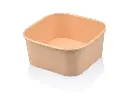 Square Paper Salad Bowl - 1400ml | Single Lining | FSC | 50’s - XJ